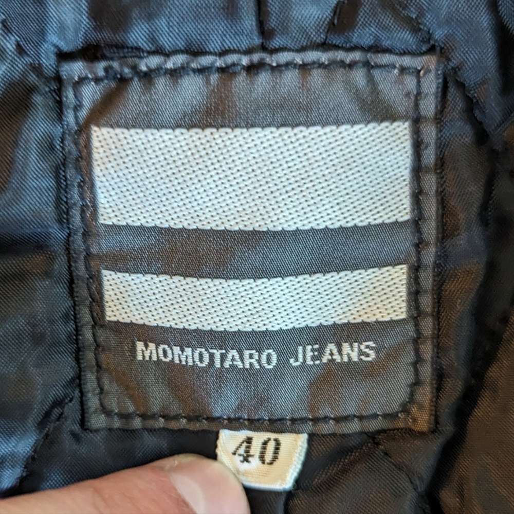 RARE Momotaro Fishtail Quilted Parka Hooded Black Men's Size 40 Made in Japan - Picture 4 of 11